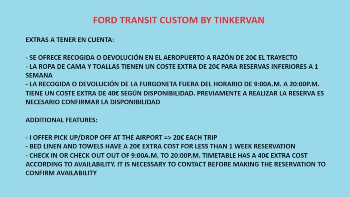 מלון פלמה דה מיורקה Ford Transit Custom Camper מראה חיצוני תמונה